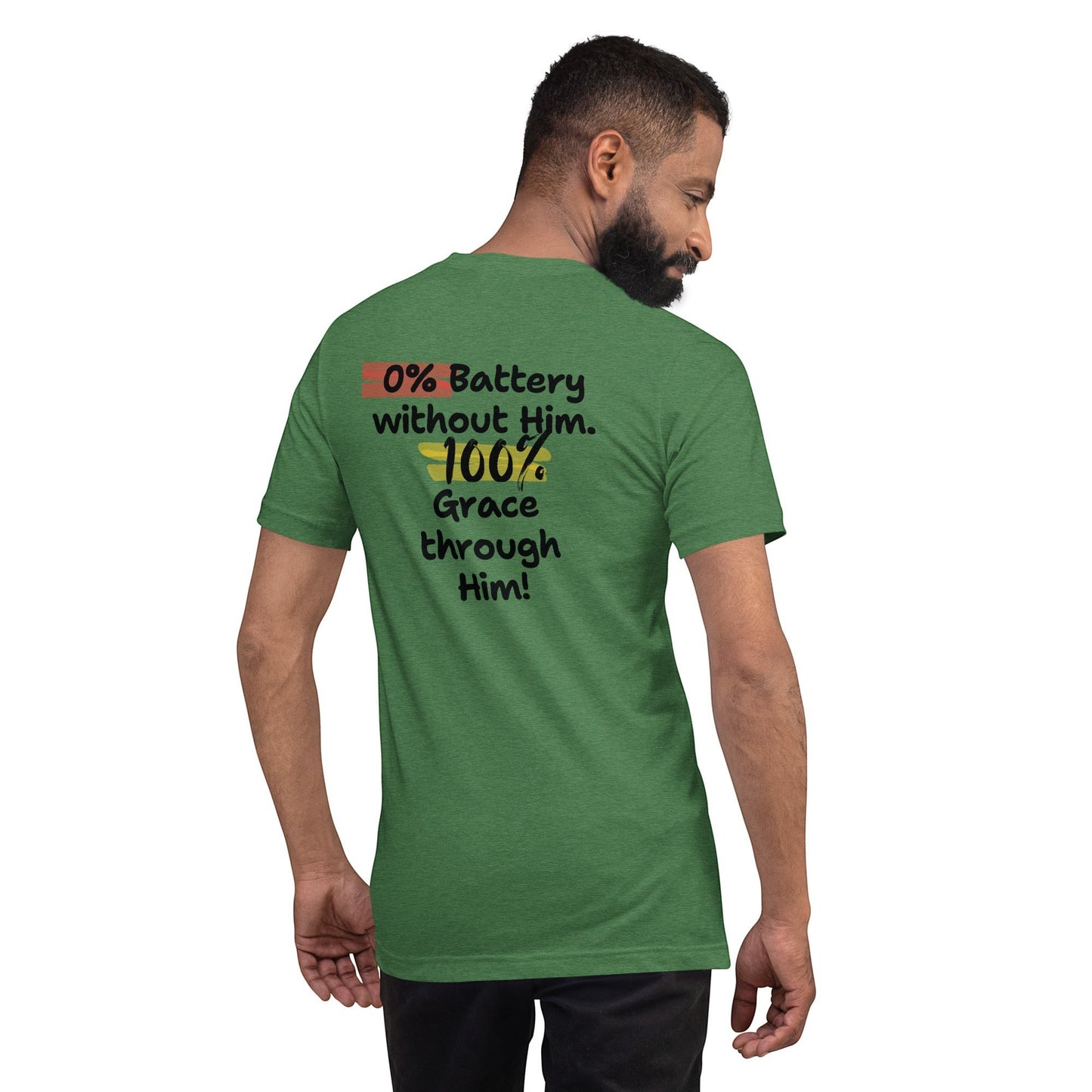 Green cotton t-shirt from Crown & Cross Co. with
