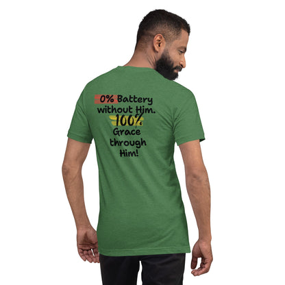 Green cotton t-shirt from Crown & Cross Co. with