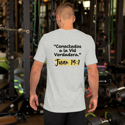 Crown & Cross Co grey 100% cotton t-shirt with