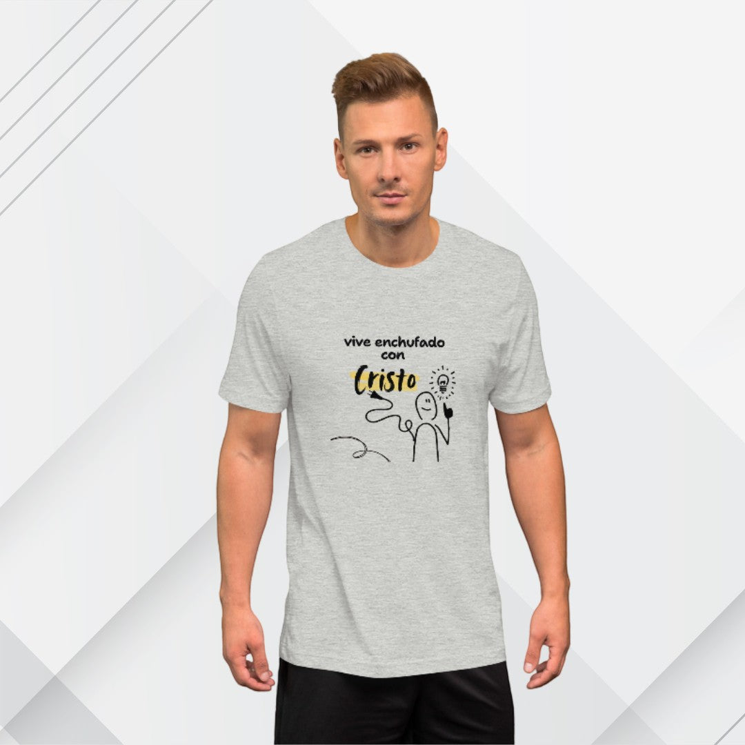 Crown & Cross Co grey 100% cotton t-shirt with