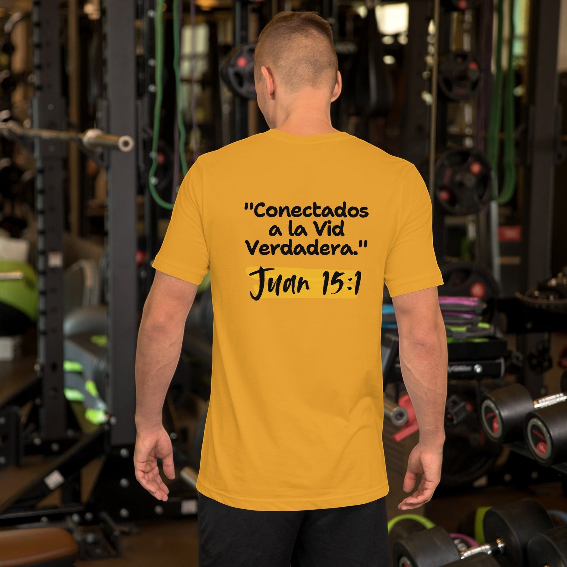 Crown & Cross Co. yellow 100% cotton t-shirt with